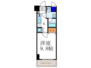 ｸﾘｽﾀﾙｸﾞﾗﾝﾂ京都高辻(405)の物件間取画像